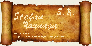 Stefan Maunaga vizit kartica